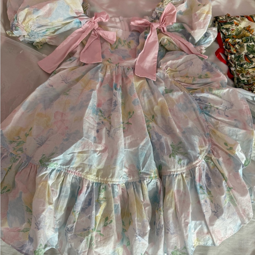 Selkie Sweetcorn Buttercream dress - Picture 6 of 7